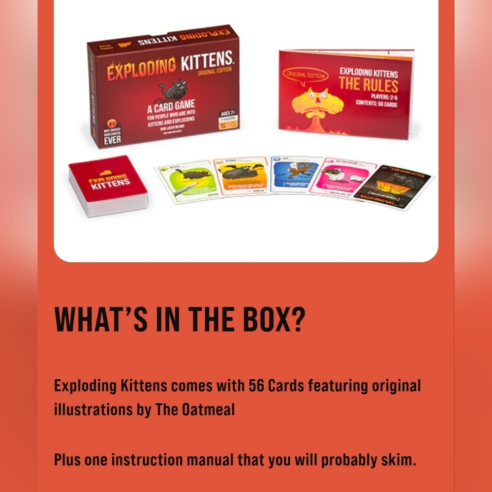 🆕️Exploding Kittens: Original Edition Sealed NIB - Picture 7 of 8